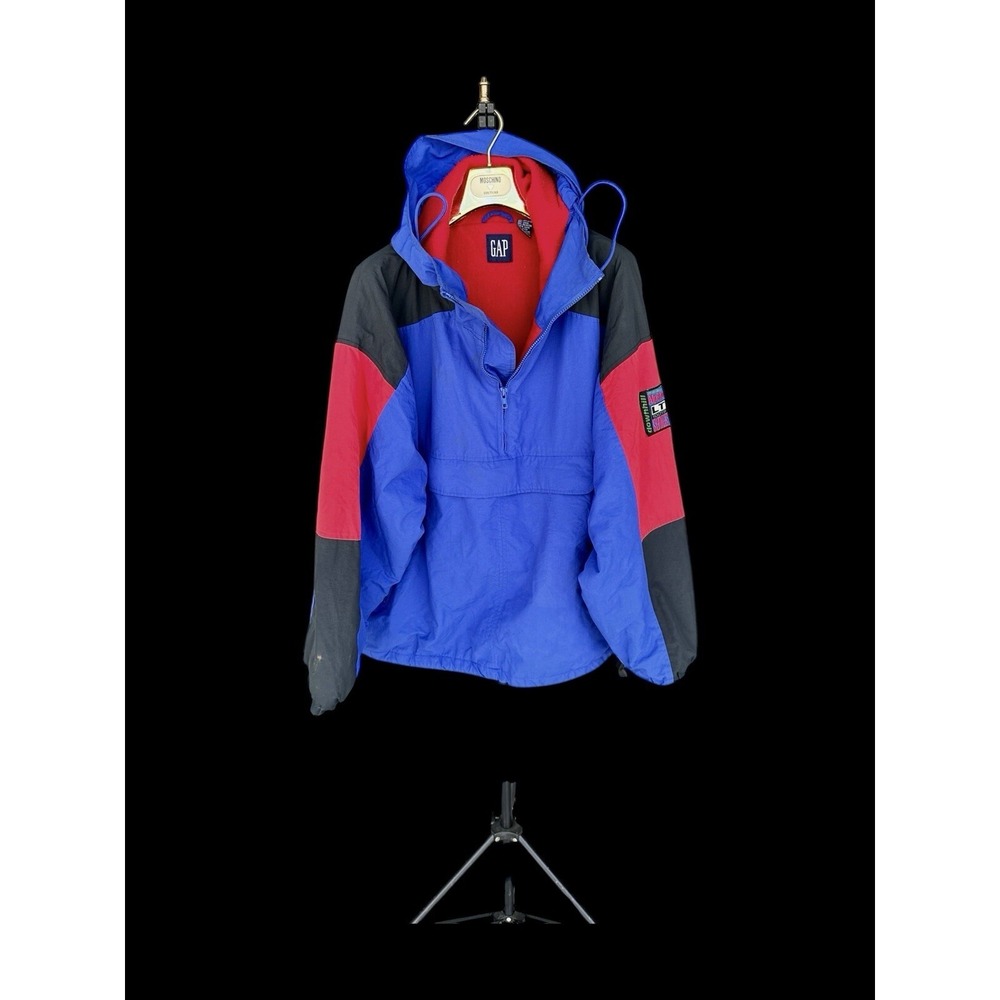 Vintage 90s Gap Alpine Series Color‎ Block Fleece Lined Pullover Jacket Large